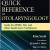 Nurses’ Quick Reference Guide for Otolaryngology