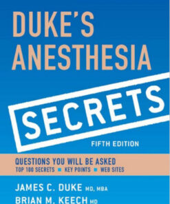 Duke's Anesthesia Secrets, 5e 5th Edition