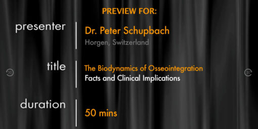 The Biodynamics of Osseointegration Facts and Clinical Implications