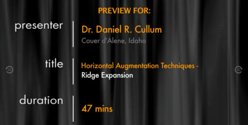 Horizontal Augmentation Techniques: Ridge Expansion