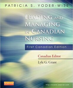 Leading and Managing in Canadian Nursing