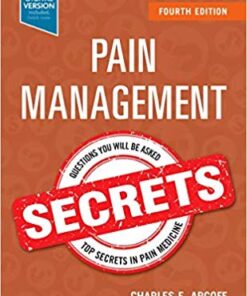 Pain Management Secrets 4th Edition PDF