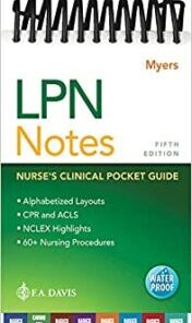LPN Notes, 5e: Nurse's Clinical Pocket Guide (PDF) 2020